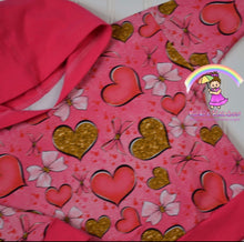 Size 2T Golden Hearts Hoodie 2PC Set