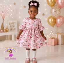 Size 3T Disco Ball Holiday Organic Cotton Spandex Dress
