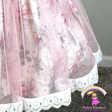3T Shimmer Bows and Snowflakes Twirl Knit Dress