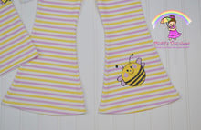 Size 3T  Original Hand Drawn Bee on organic cotton spandex set