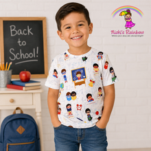 Size 5 Back to school super hero t-shirt