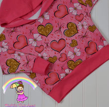Size 2T Golden Hearts Hoodie 2PC Set