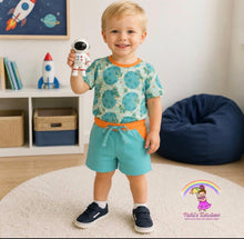 Size 2T Planets and Moon Toddler 2PC Set