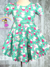 Size 4T Teddy Bear Cotton Spandex Twirl Dress