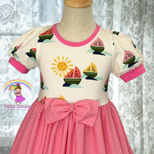 Size 6 Watermelon Sailboats twirl dress