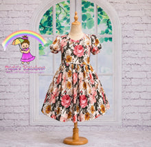 Size 4T Fall Floral High Low Knit Dress