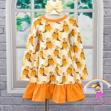 Size 3T Boutique Handmade Winnie Pooh Pumpkin Knit Dress