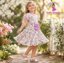 Size 7 Organic Cotton Spandex Butterfly Dress