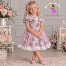 3T Shimmer Bows and Snowflakes Twirl Knit Dress