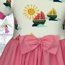 Size 6 Watermelon Sailboats twirl dress