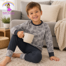 Size 4T Art Gallery Owl Print 2 pc Knit Lounge Set