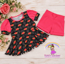 Size 3T Roses, Paisley Peplum Short Set