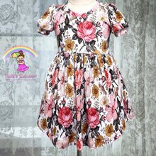 Size 4T Fall Floral High Low Knit Dress