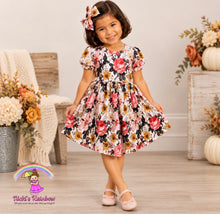Size 4T Fall Floral High Low Knit Dress