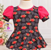 Size 3T Roses, Paisley Peplum Short Set