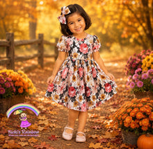 Size 4T Fall Floral High Low Knit Dress