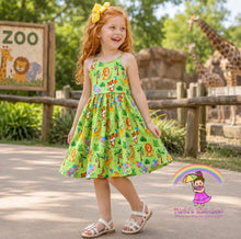 Size 6 Zoo Animals Cotton woven Dress