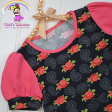 Size 3T Roses, Paisley Peplum Short Set