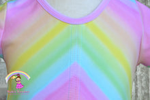 Size 6 Pastel Striped Rainbow Knit Dress
