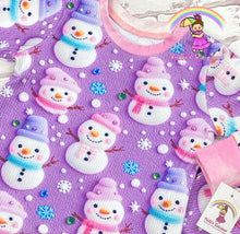 Size 3T Sparkling  Snowman 2 PC Lounge Set