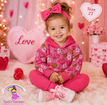 Size 2T Golden Hearts Hoodie 2PC Set