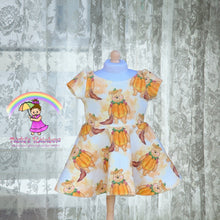 Size 4T Winnie the Pumpkin Pooh Dress, Bow and 18” Doll Dress