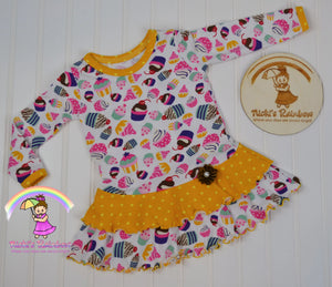 Size 6/12 months cupcake dress