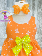 Size 3T Bright Butterfly Romper and Bow